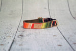 Finnegan’s Standard Goods - 1" RED SUNDANCE SERAPE COLLAR: M (25 -63 lbs)