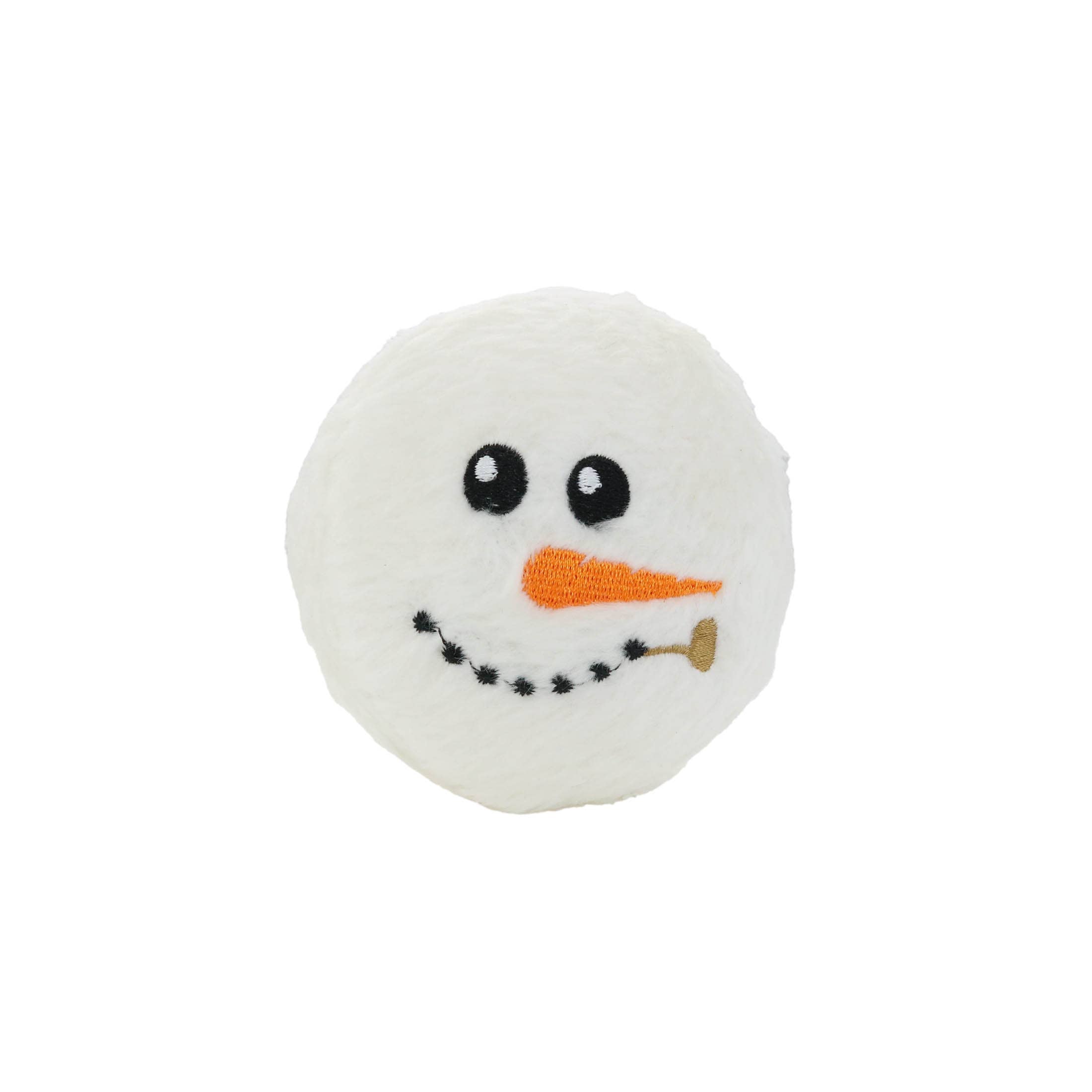 Tuffy Dog Toys - VIP Products - Mighty Ball-Small Snowball Squeaky Dog Toy, No Stuffing