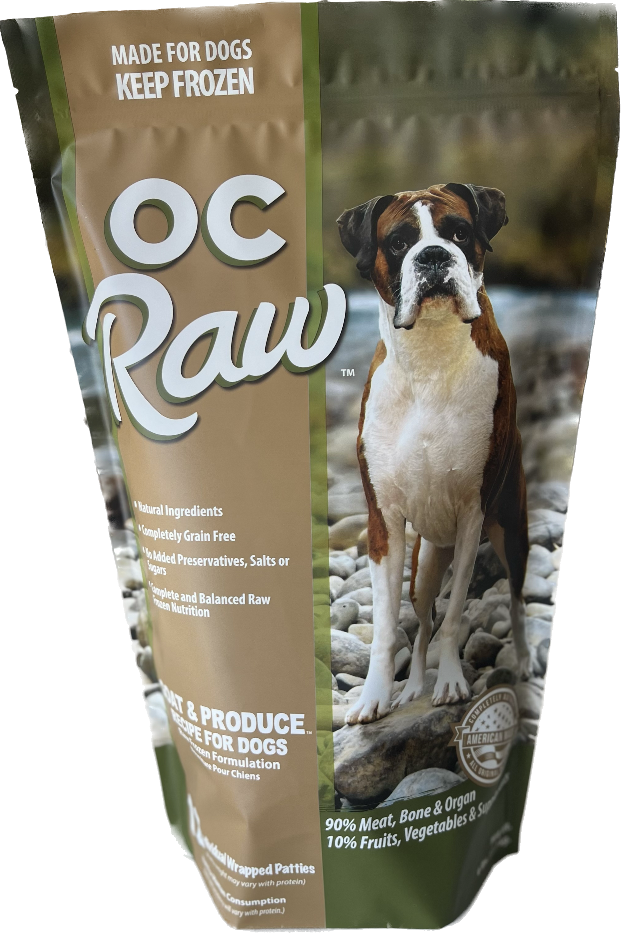 OC Raw Frozen Goat & Produce Patties