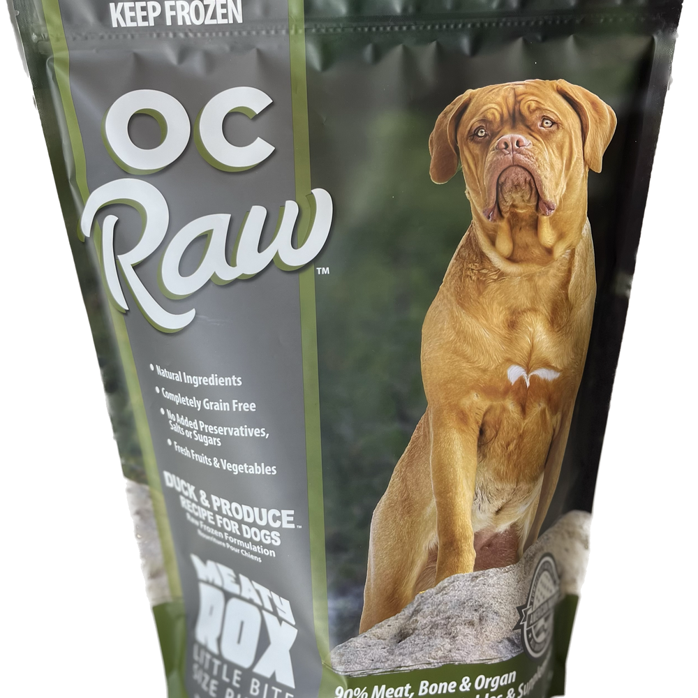 OC Raw Frozen Rox Duck + Produce |