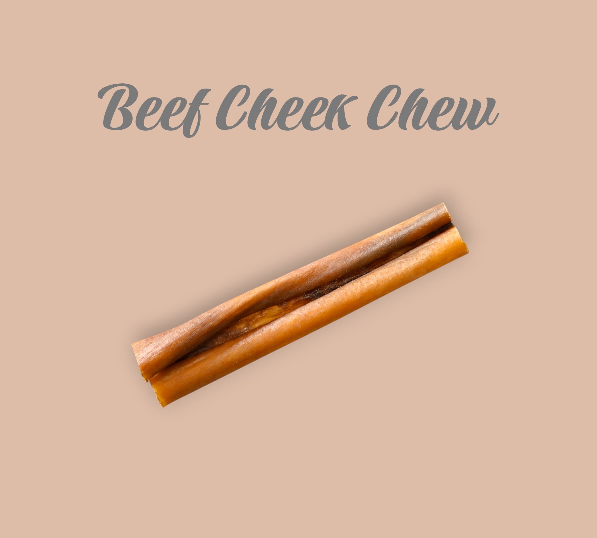 Pet Power Studio long-lasting beef cheek roll dog chew for tough chewers