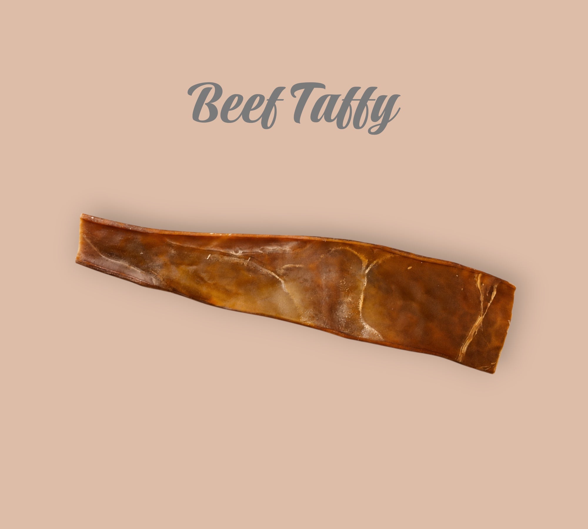 Pet Power Studio natural beef taffy dog treat made from dried grass-fed beef esophagus for dental health