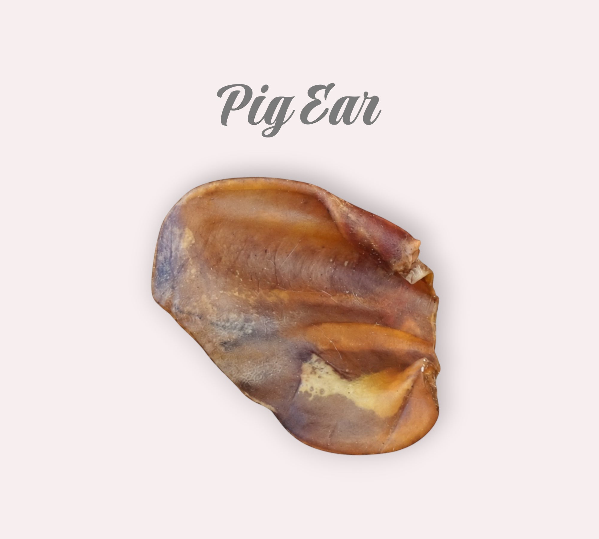 Pet Power Studio natural pig ear dog chew for dental health and plaque removal