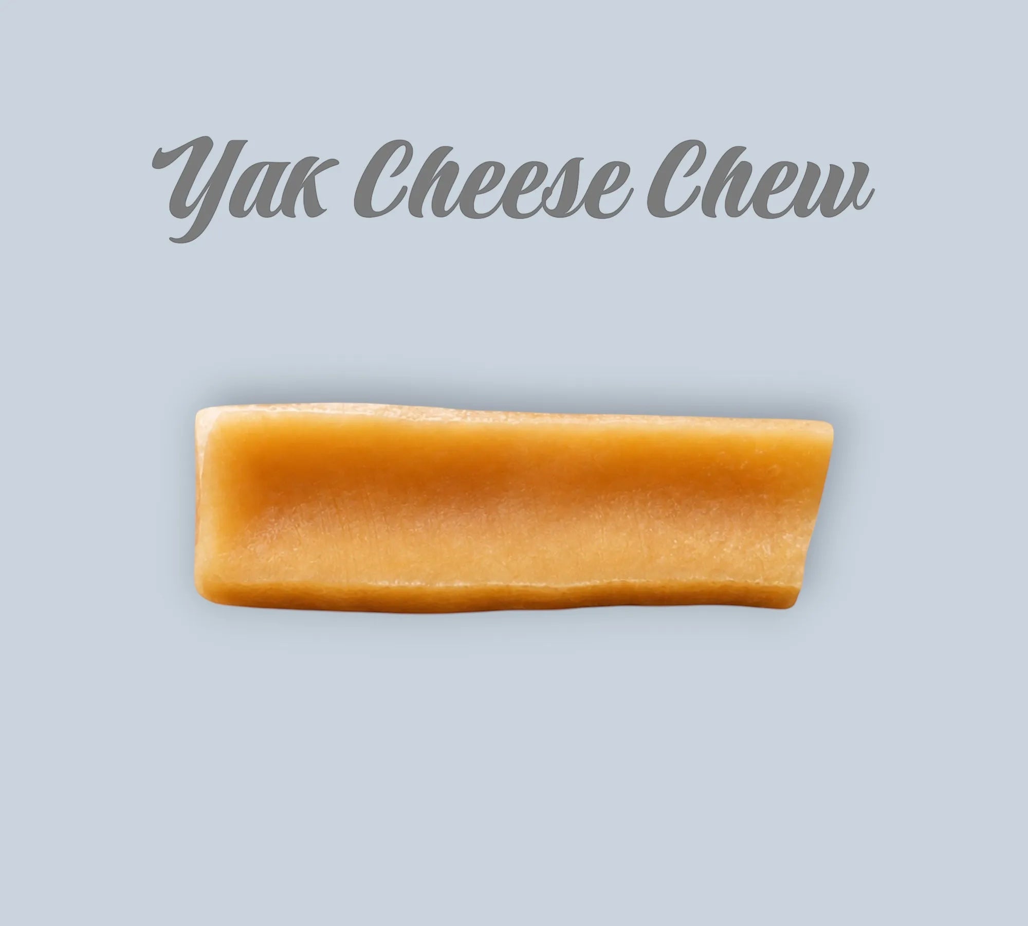 Pet Power Studio Himalayan yak cheese chew for dogs, a long-lasting natural hard cheese treat in a light brown color.