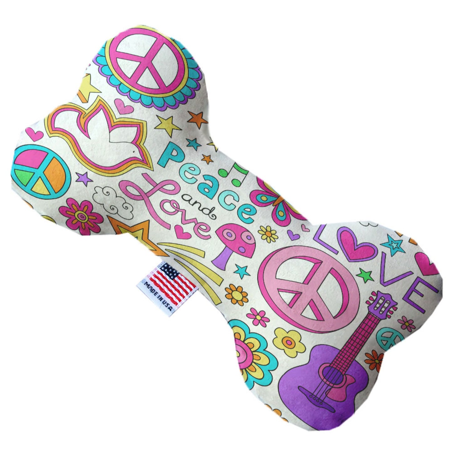 Mirage Canvas Hippy Bone Dog Toy