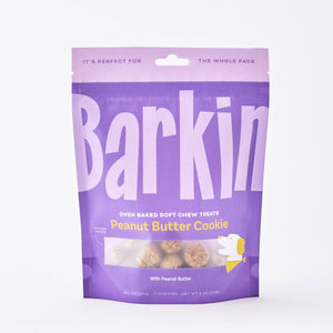 
            
                Load image into Gallery viewer, Barkin | Peanut Butter Cookie Soft and Chewy Dog Treat
            
        