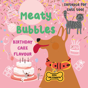 
            
                Load image into Gallery viewer, Meaty Bubbles - Birthday Cake Bubbles
            
        