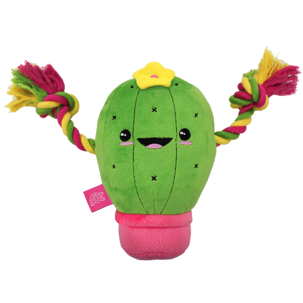 
            
                Load image into Gallery viewer, Pets First - LaurDIY Plush Cactus Pet Rope Toy w/ Squeaker
            
        