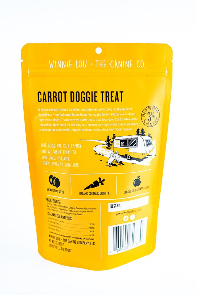 
            
                Load image into Gallery viewer, Winnie Lou Carrot Doggie Treats
            
        