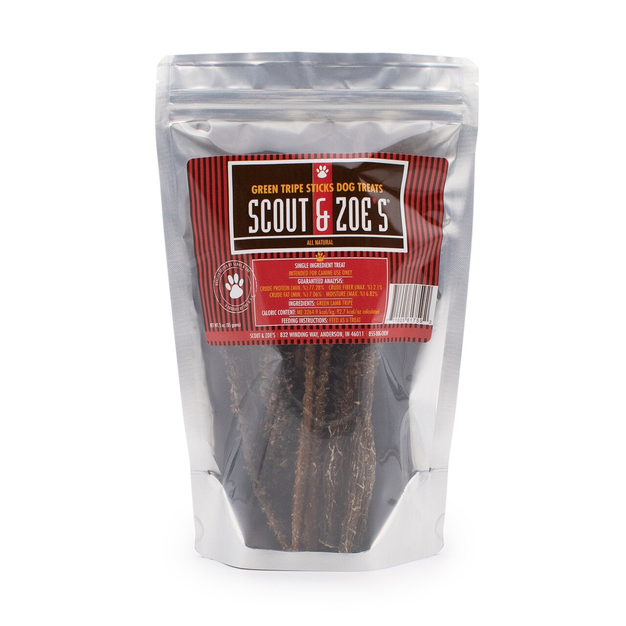 Scout and Zoe's Lamb Green Tripe Sticks
