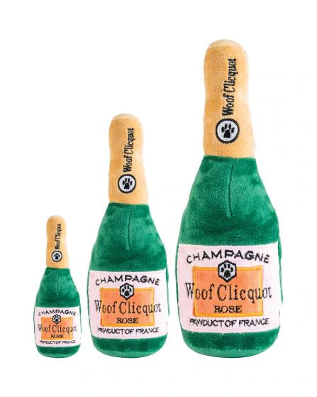 Haute Diggity Dog Woof Clicquot Rose Champagne Bottle