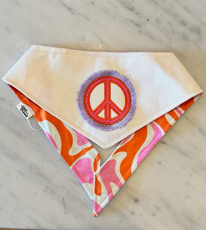 
            
                Load image into Gallery viewer, Lucas &amp;amp; Friends - Peace Dog Bandana
            
        