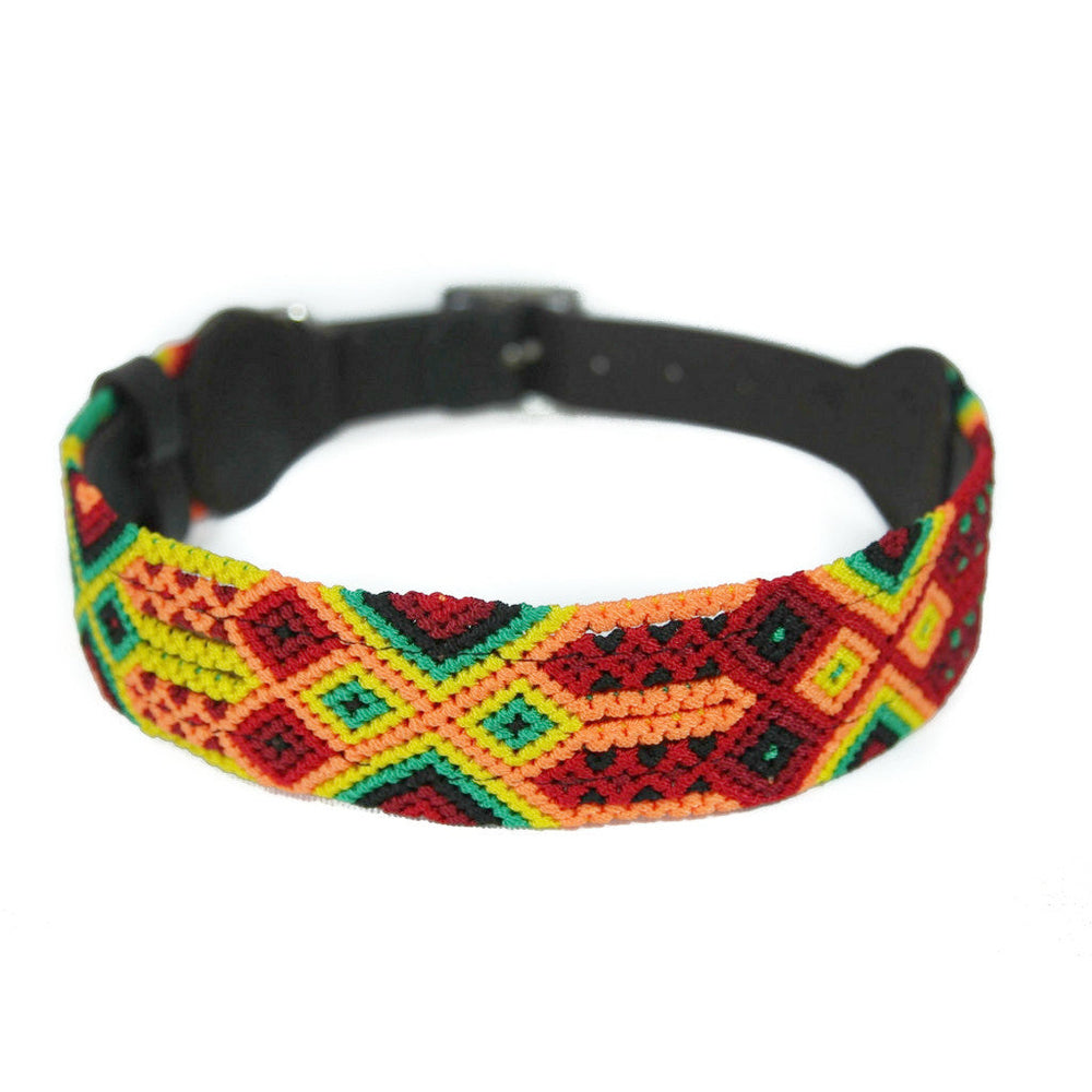 
            
                Load image into Gallery viewer, Eclectic Array Rasta Large Wide Collar
            
        