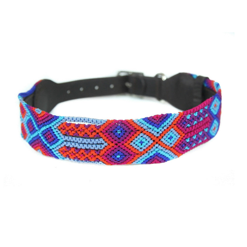 
            
                Load image into Gallery viewer, Eclectic Array Fiesta Blue Large Wide Collar
            
        