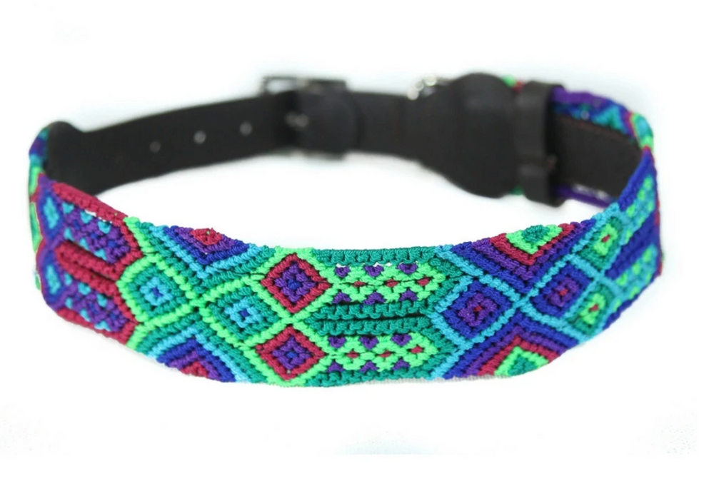 Eclectic Array Bright Emerald Small Slim Collar