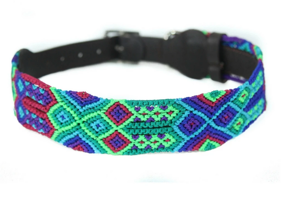 
            
                Load image into Gallery viewer, Eclectic Array Bright Emerald Large Wide Collar
            
        