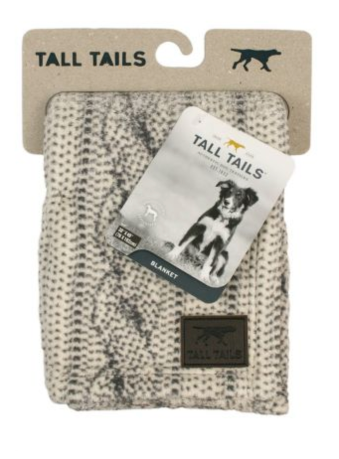 Tall Tails Cable Knit Blanket