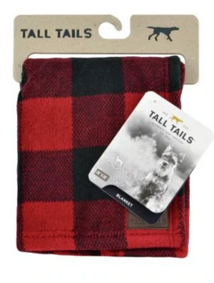 Tall Tails Red Plaid Blanket