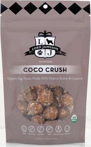 Lord Jameson Coco Crush Organic Dog Treats Peanut Butter - 6oz
