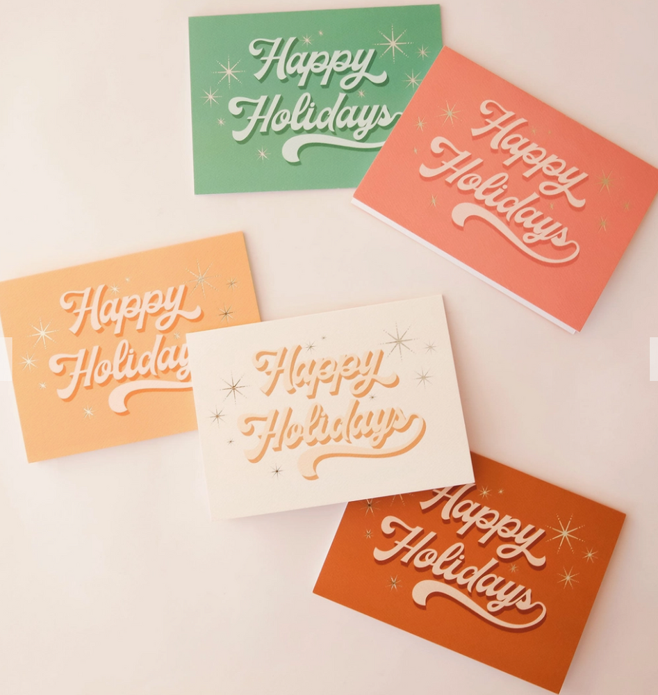 Sunshine Studios Happy Holiday Cards - 5 Pack