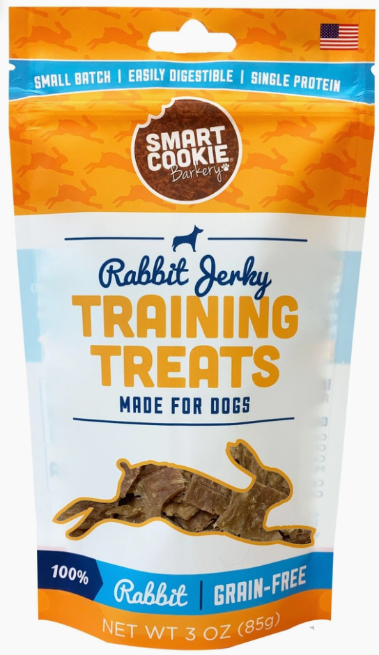 
            
                Load image into Gallery viewer, Smart Cookie Rabbit Jerky Training Treat - 3oz
            
        