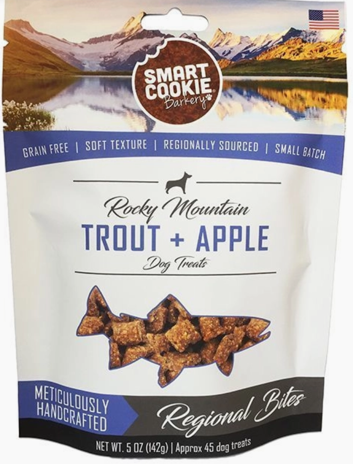 Smart Cookie Trout and Apple Dog Treat - 5oz