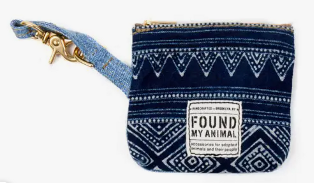 Found My Animal Vintage Batik Denim Poop Bag Dispenser