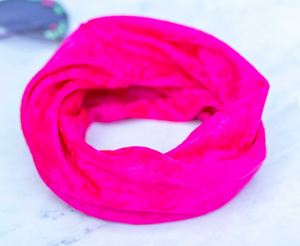 Wixom's Whimsies Dog Infinity Scarf - Hot Pink