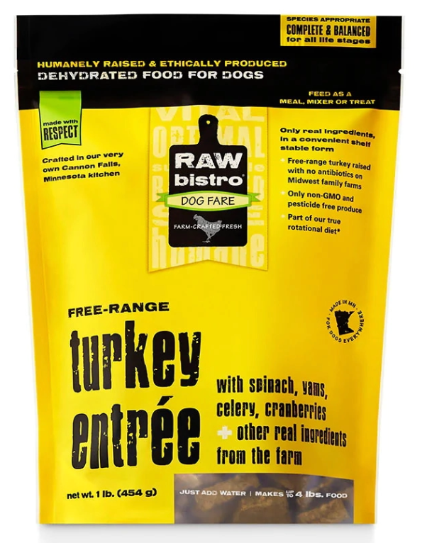Raw Bistro - Turkey Entree Dehydrated (1lb bag)