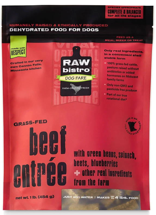 Raw Bistro - Beef Entree Dehydrated (1lb bag)