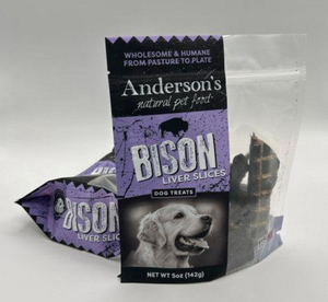 
            
                Load image into Gallery viewer, Anderson&amp;#39;s Natural Pet Food - Bison Liver Slices (5oz)
            
        