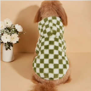 
            
                Load image into Gallery viewer, Temu Dog Sweater - Green Checker
            
        