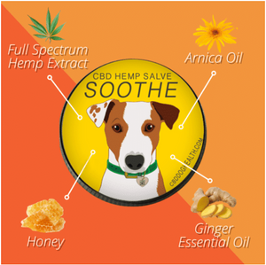 
            
                Load image into Gallery viewer, SOOTHE DOG Salve | 300/600mg - For hotspots, bug bites, and allergies
            
        