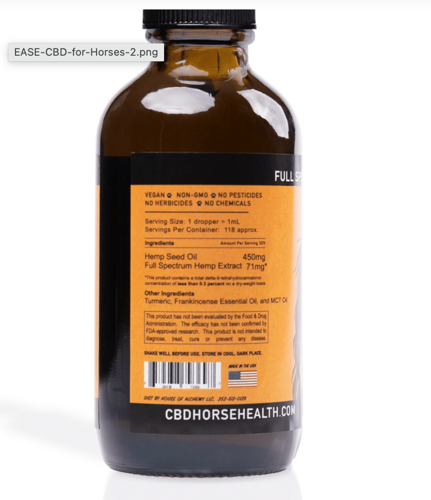 
            
                Load image into Gallery viewer, EASE HORSE Oil | 6000mg - Aches, Arthritis, Allergies
            
        