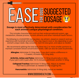 EASE DOG Oil | 550/1100mg - Aches, Arthritis, Allergies