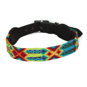 Eclectic Array Sunset Red Medium Wide Collar