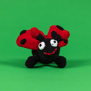 Ware of the Dog Hand Crochet Lady Bug