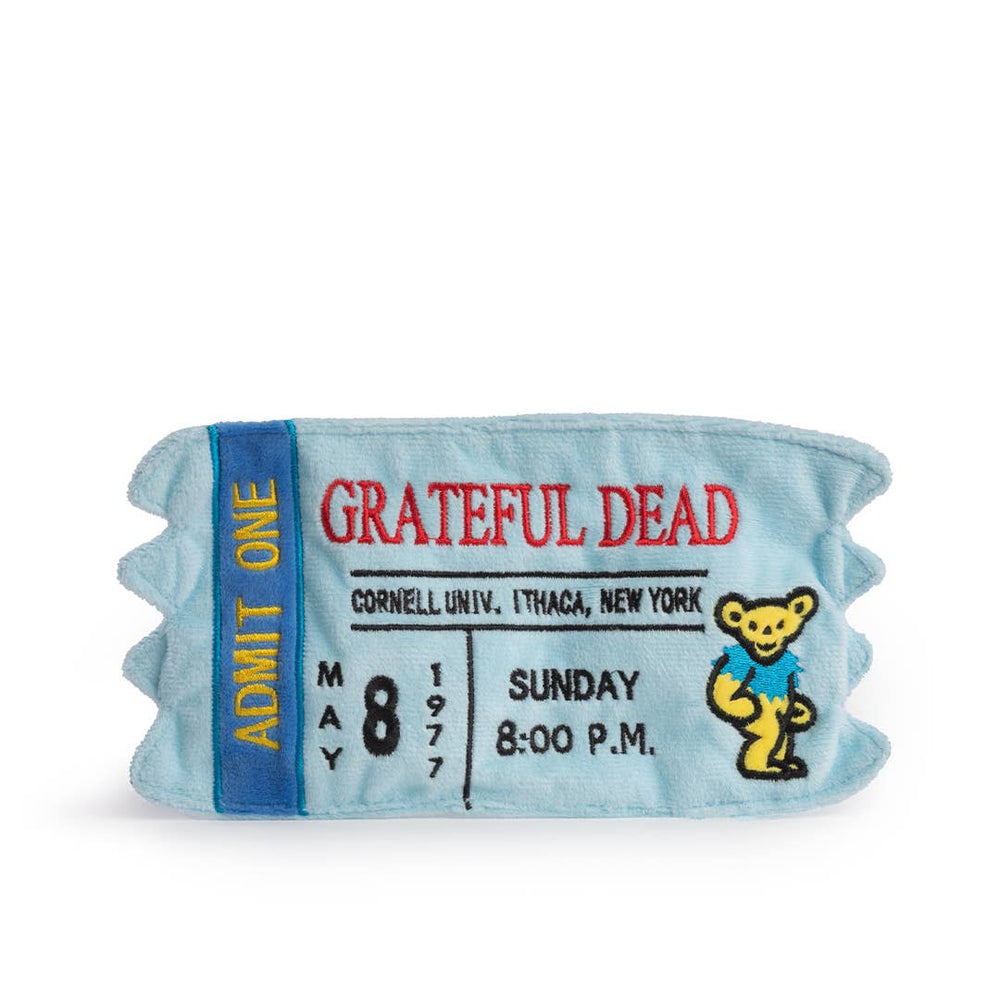 fabdog - Grateful Dead Cornell '77  Concert Ticket Dog Toy