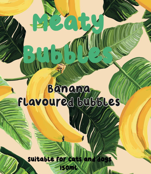 Meaty Bubbles - Banana Bubbles for pets