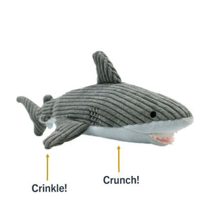 Tall Tails Plush Shark Crunch and Squeaker Toy