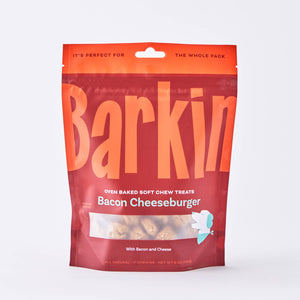 
            
                Load image into Gallery viewer, Barkin | Bacon Cheeseburger Soft &amp;amp; Chewy Treat
            
        
