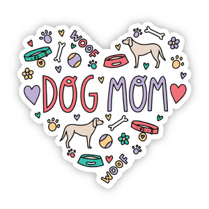 Big Moods - Dog Mom Heart Sticker