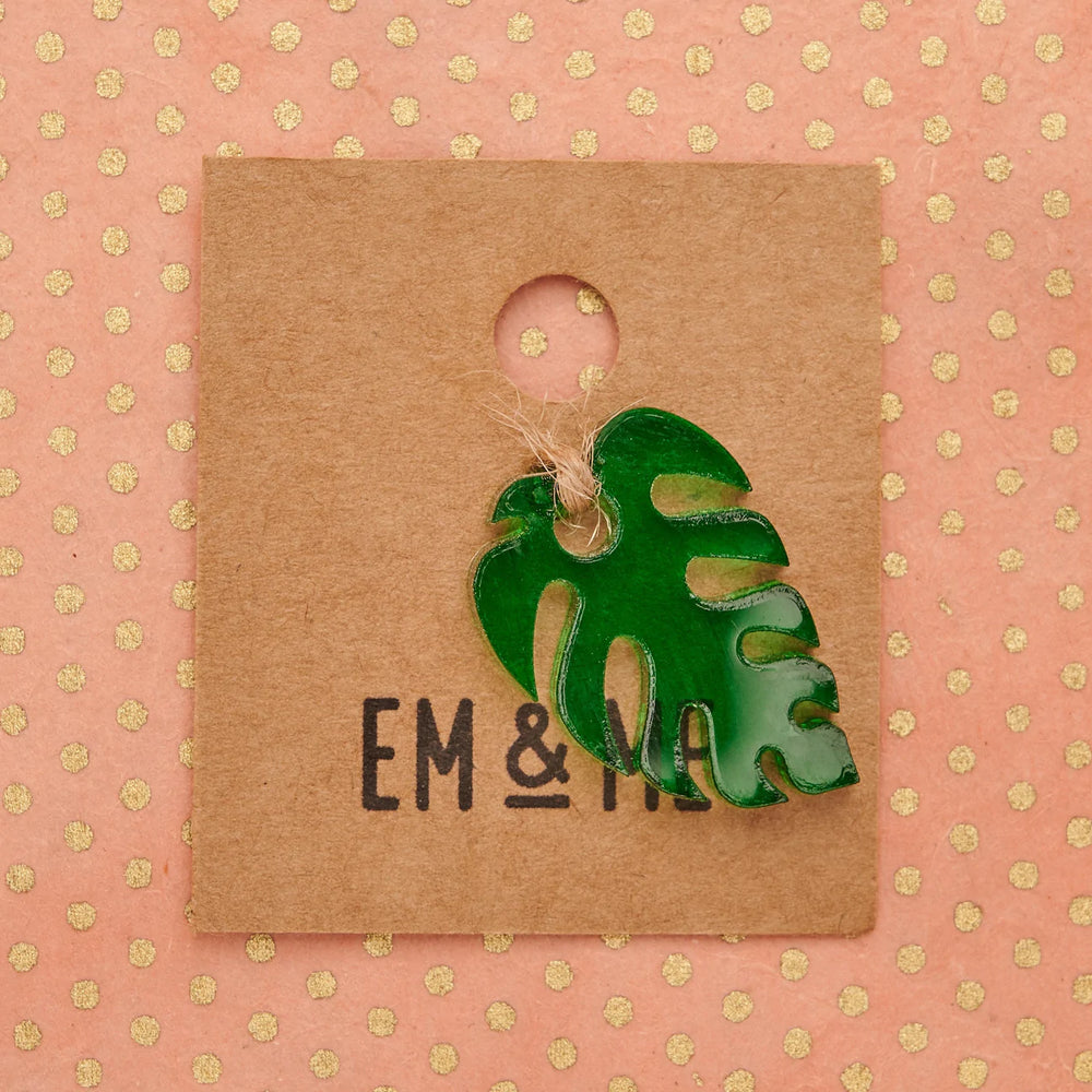 Em & Me Studio Monstera Leaf Dog Tag