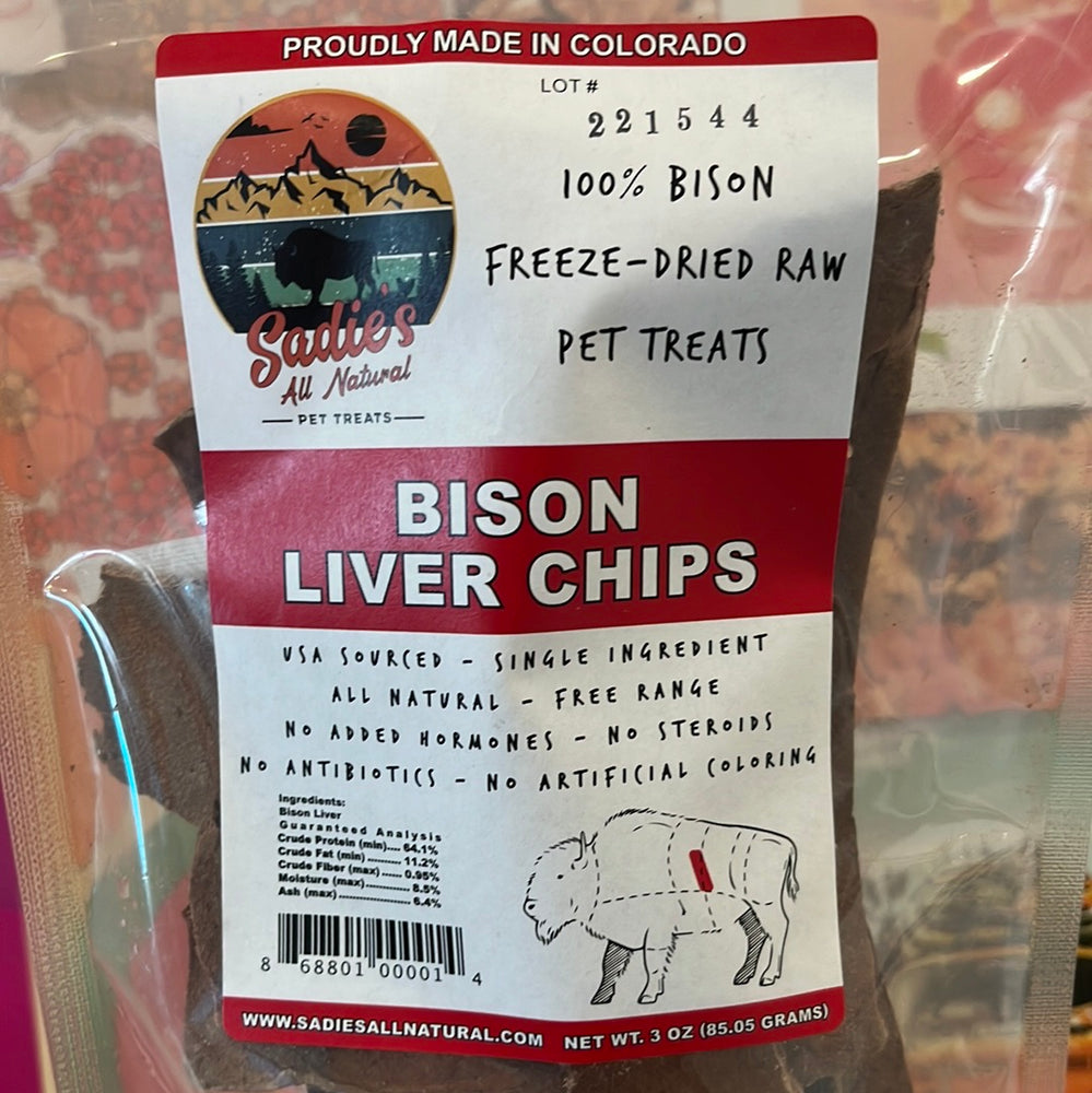 Sadie's Bison Liver Chips